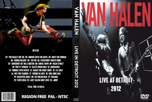 Van Halen Live at Detroit Michigan Palace of Auburn Hills 2012-02-19 DVD