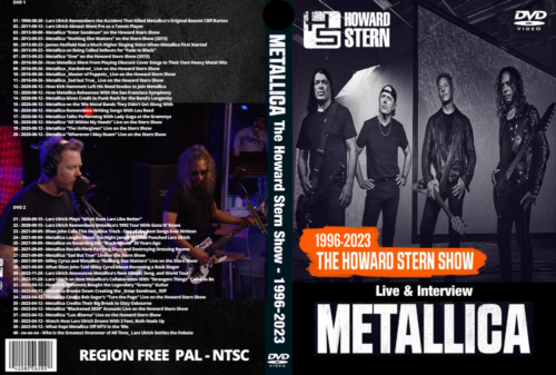 METALLICA - Live & Interview on Howard Stern Show 1996 - 2023 (2 DVDs)