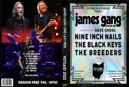 JAMES GANG Live at VetsAid 2022 DVD
