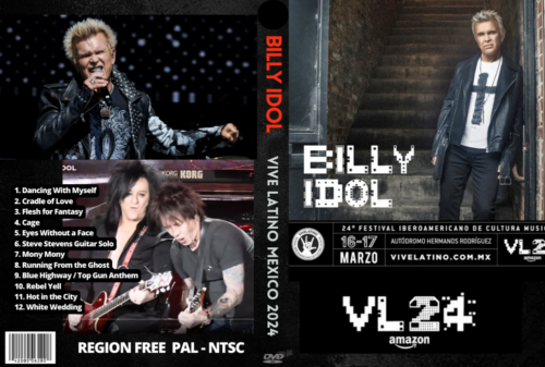 Billy Idol Live at Vive Latino, Mexico City 16-03-2024 DVD
