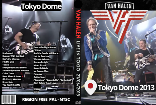 VAN HALEN LIVE IN TOKYO 2013 DVD