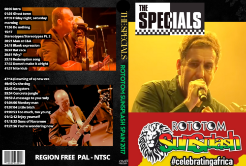 THE SPECIALS Live at Rototom Sunsplash Spain 2017 DVD