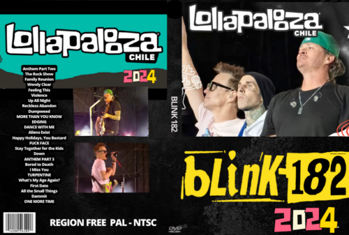 BLINK 182 Live At Lollapalooza Chile 2024 DVD