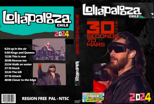 30 SECONDS TO MARS Live At The Lollapalooza Chile 2024 DVD