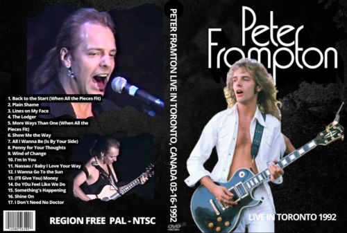 PETER FRAMTON Live In Toronto, Canada 03-16-1992 DVD