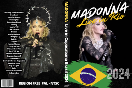MADONNA Live in Copacabana Brasil 2024 DVD
