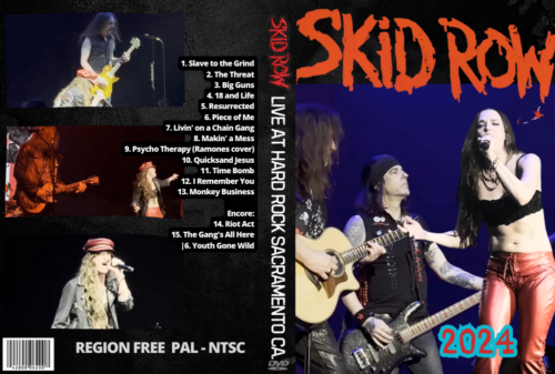 SKID ROW Ft. Lzzy Hale Live At Hard Rock, Sacramento Ca, 2024 DVD