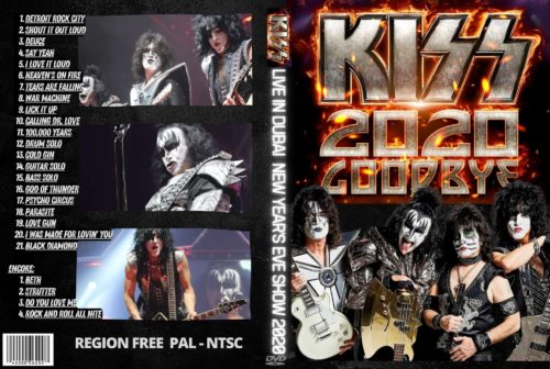KISS Live in Dubai Goodbye New Year's Eve Show 2020 DVD
