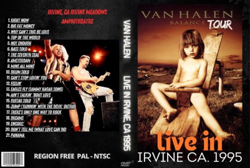 VAN HALEN Live in Irvine, CA Irvine Meadows Amphitheatre 1995 DVD