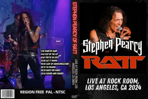 Stephen Pearcy of RATT Live at Rock Room, Los Angeles, CA 2024 DVD