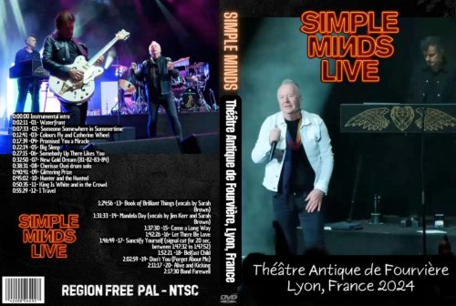 SIMPLE MINDS Live at Théâtre Antique de Fourvière Lyon, France 2024 DVD