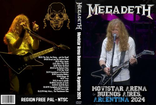MEGADETH Live at Movistar Arena Buenos Aires, Argentina 2024 DVD