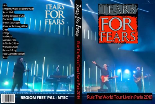 TEARS FOR FEARS Rule The World Tour Live in Paris, France, 2019 DVD