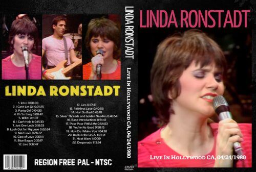 LINDA RONSTADT Live In Hollywood CA, 04/24/1980 DVD