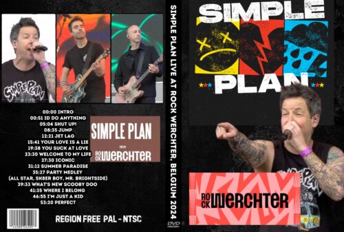 SIMPLE PLAN Live at Rock Werchter, Belgium 2024 DVD