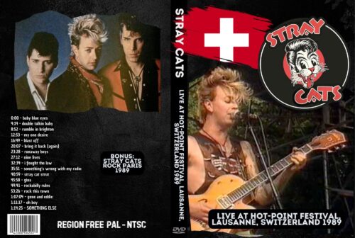 STRAY CATS  Live at Hot-Point Festival, Lausanne, Switzerland 1989 DVD