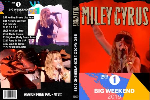 MILEY CYRUS Live at  BBC Radio 1 Big Weekend 2019 DVD
