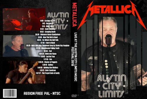 METALLICA Live At The Austin City Limits Music Festival 2018 DVD