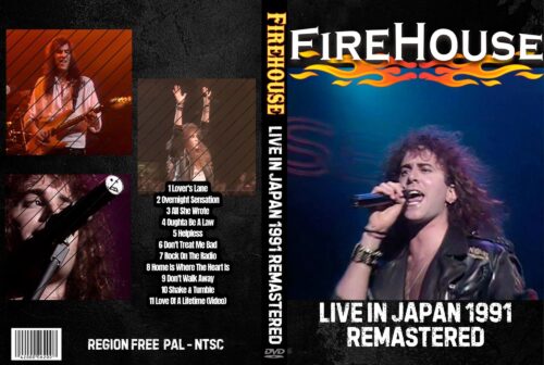 FIREHOUSE Live in Japan Rock on the Road Remastered 1991 DVD