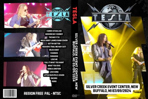 TESLA Live at  Silver Creek Event Center, New Buffalo, MI 03/09/2024 DVD