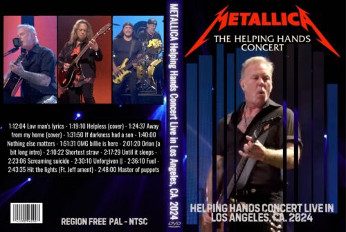 METALLICA Helping Hands Concert Live in Los Angeles, CA. 2024 DVD