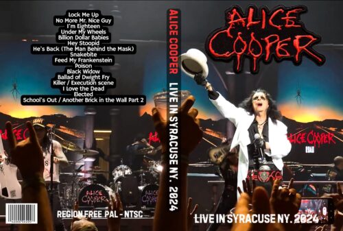 ALICE COOPER Live in Syracuse, NY. 2024 DVD