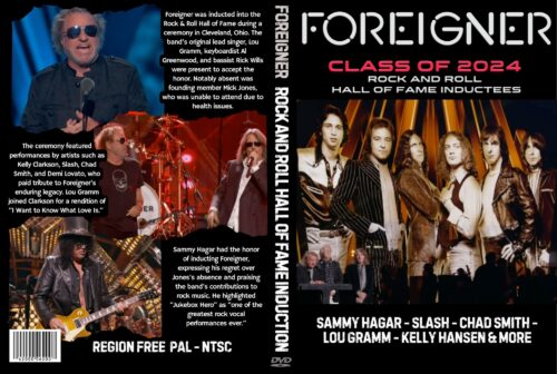 FOREIGNER Rock and Roll Hall of Fame Induction 2024 DVD