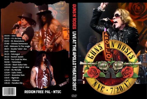 GUNS N ROSES Live at the Apollo Theater NY 2017 DVD