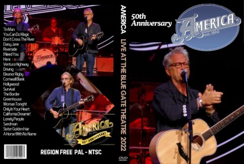 AMERICA Live at the Blue Gate Theatre, Shipshewana, IN 2022-04-09 DVD