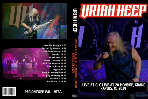 URIAH HEEP Live at GLC Live at 20 Monroe, Grand Rapids, MI 2024 DVD