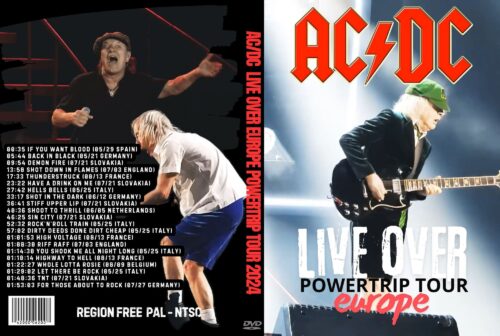 AC/DC Live Over Europe Powertrip Tour 2024 DVD