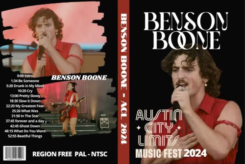 BENSON BOONE Live at the Austin City Limits Music Festival 2024 DVD
