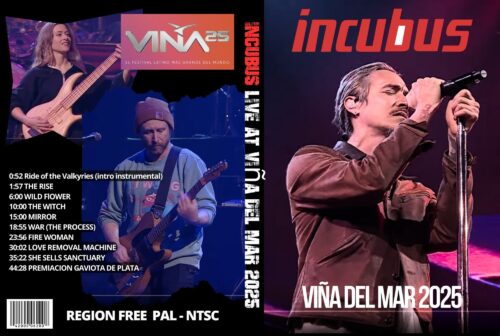 INCUBUS Live at Festival de la Canción de Viña del Mar 2025 DVD