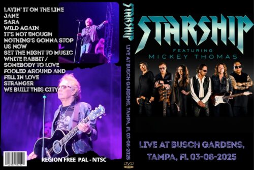 STARSHIP Live At Busch Gardens, Tampa, FL 2025 DVD