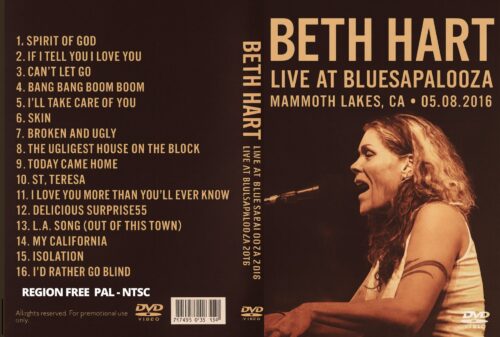 BETH HART live at Bluesapalooza, California 08-05-2016 DVD