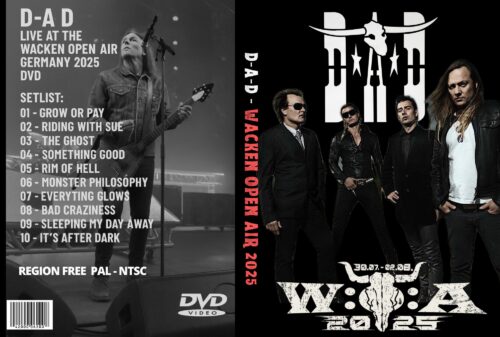 D-A-D Live At The Wacken Open Air, Germany 2025 DVD