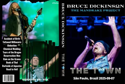 BRUCE DICKINSON Live at The Town Festival, São Paulo, Brazil  2025-09-07 DVD