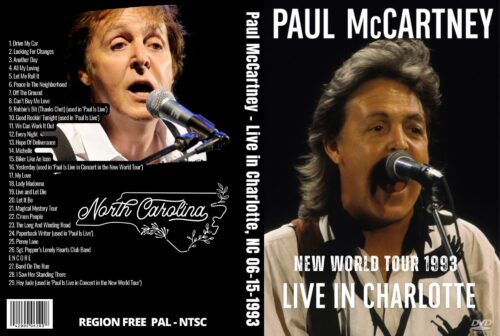 Paul McCartney - Live in Charlotte, NC 06-15-1993 DVD