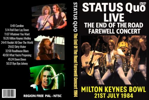 Status Quo Live The End Of The Road Farewell Concert, Milton Keynes Bowl 21st July 1984 DVD