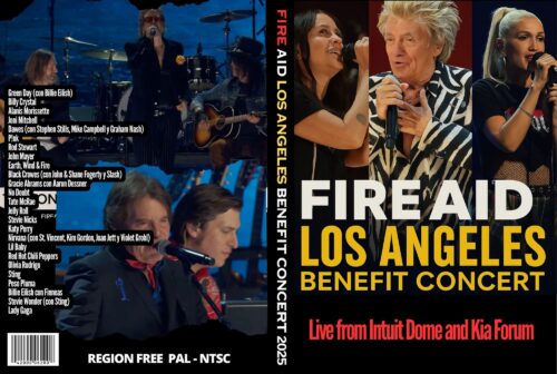 FireAid Los Angeles Benefit Concert Inglewood, Ca 2025 DVD (2 DVD Set)