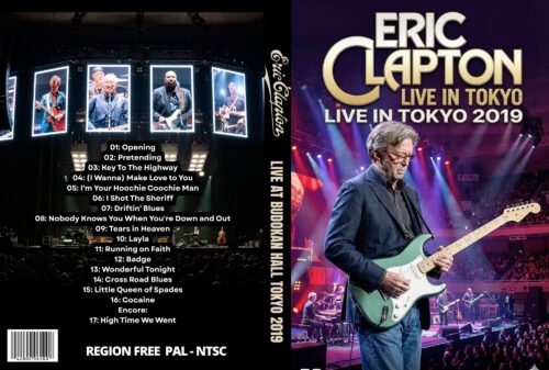 ERIC CLAPTON Live at Budokan Hall, Tokyo, Japan 04-18-2019 DVD