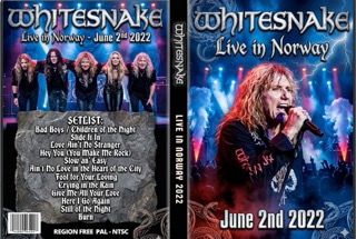 WHITESNAKE Live in Norway  6/02/2022 DVD