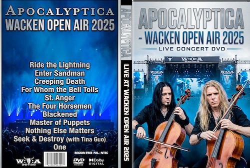 APOCALYPTICA Live at Wacken Open Air 2025 DVD