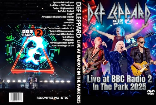 DEF LEPPARD Live at BBC Radio 2 In The Park 2025 DVD