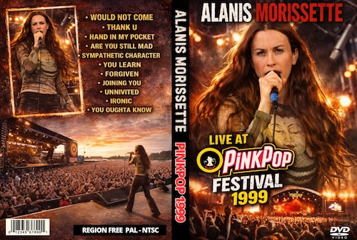 ALANIS MORISSETTE Live at PINKPOP Festival, Landgraaf, Netherlands 1999 DVD