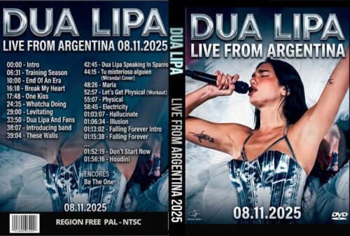 DUA LIPA Live From Argentina 2025 DVD