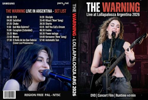 THE WARNING Live At Lollapalooza Argentina 2026 DVD | DVD Rock Depot