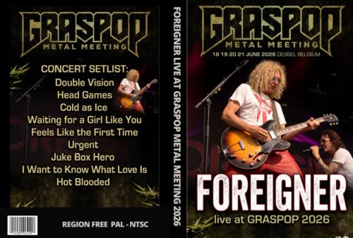 FOREIGNER Live at Graspop Metal Meeting Dessel, Belgium 2026 DVD