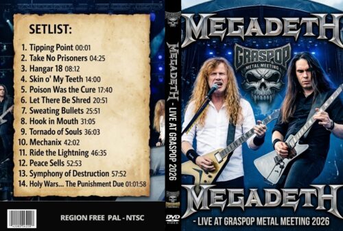 MEGADETH Live at Graspop Metal Meeting Dessel, Belgium 2026 DVD