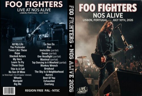 FOO FIGHTERS - NOS Alive Lisbon, Portugal July 10th 2026 DVD